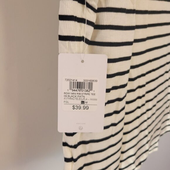 Roxy Ribbed  Striped Tee - Picture 7 of 7